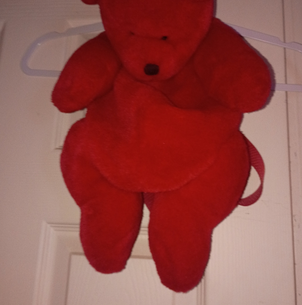 Red Teddy Ear Backpack - image 1